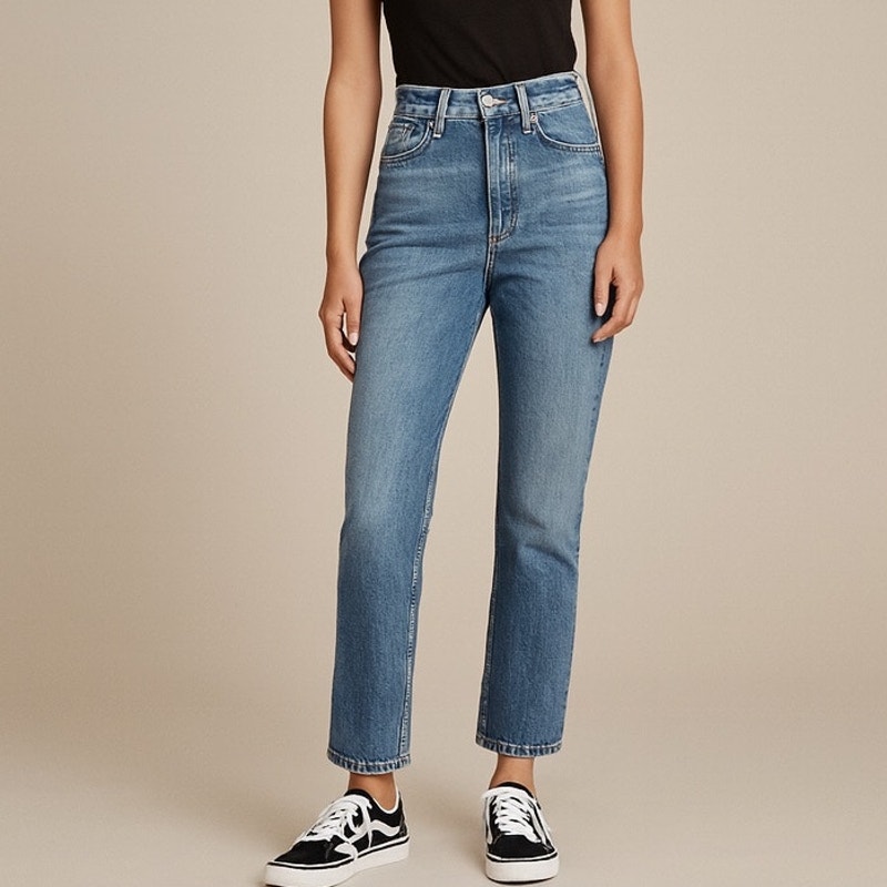 Banana Republic The Straight Jean Medium Wash 26 Petite